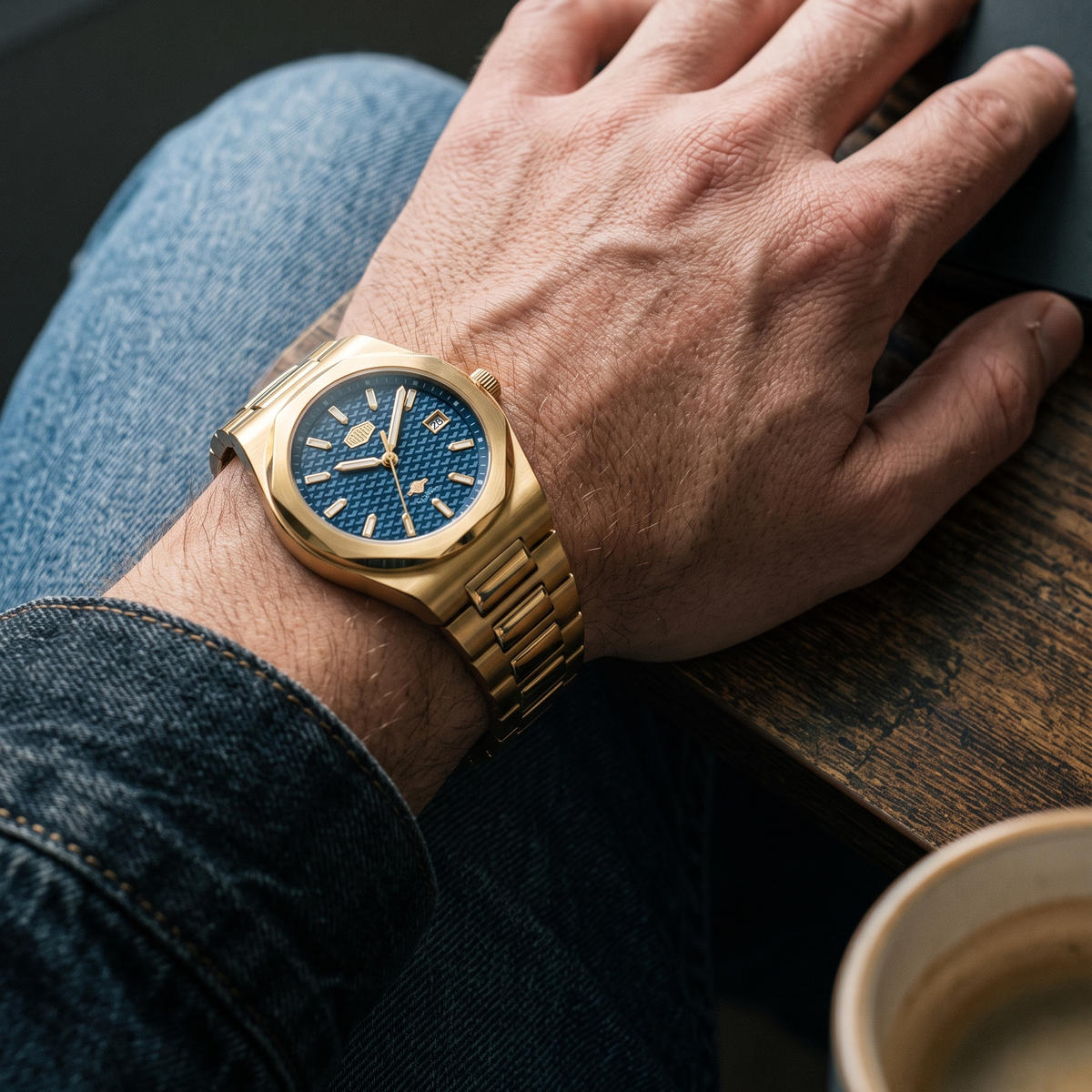 Heroforce watch in editorial setting