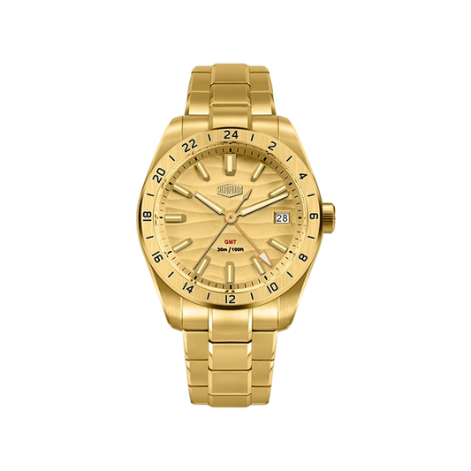 gold watch gold dial
