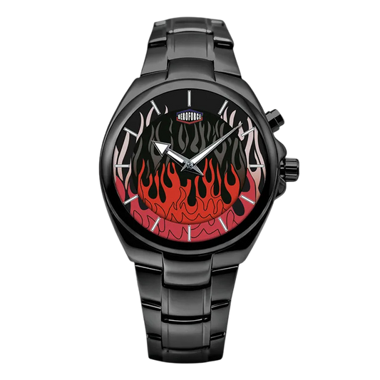 black watch red flames