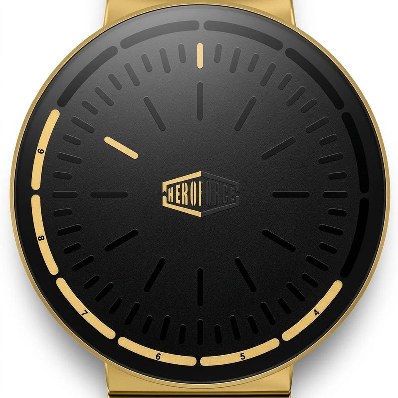 Heroforce 5003A Midnight - stainless steel, modern, cyber, luxury