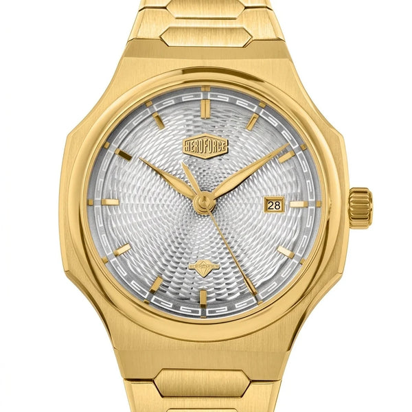 Heroforce 5006 Sunburst R - macro dial, sunburst, luxury