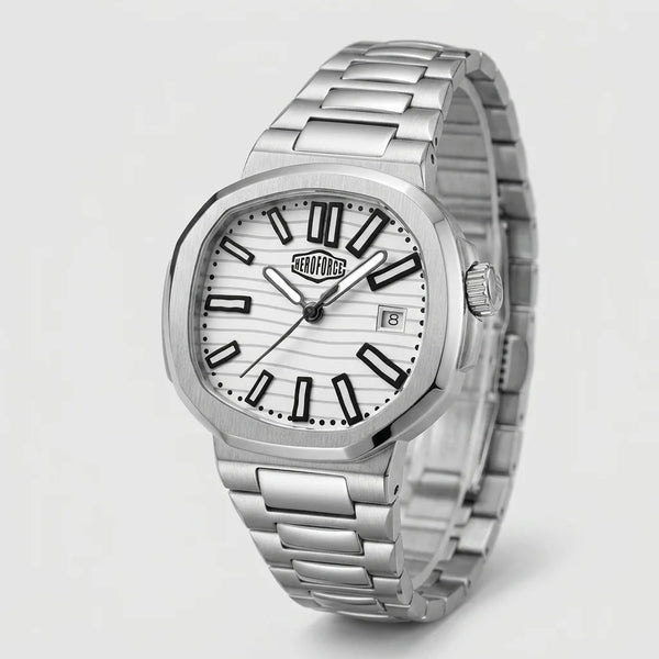 Heroforce 5019 Classic Me - polished steel, luxury watch, precise