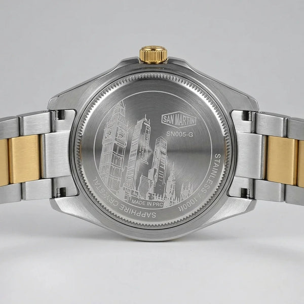 HeroForce 5031 Luxury Ana - caseback, engraved, stainless steel, screws