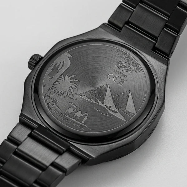 HeroForce 5031 Luxury Squ - engraved stainless steel solid caseback