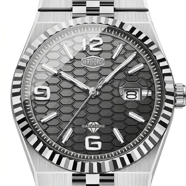 HeroForce 5036 Premium Fe - luxury watch dial, macro, sharp details