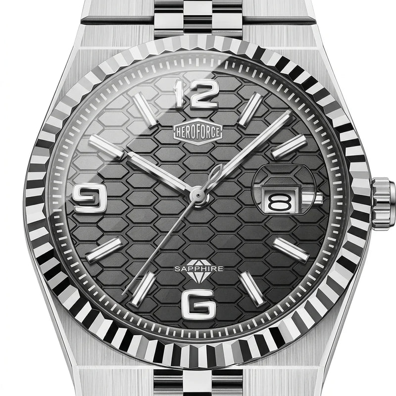 HeroForce 5036 Premium Fe - luxury watch dial, macro, sharp details