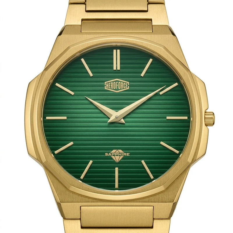 HeroForce 5037A – Luxury - sharp dial, macro close-up, textured surface, premium finish