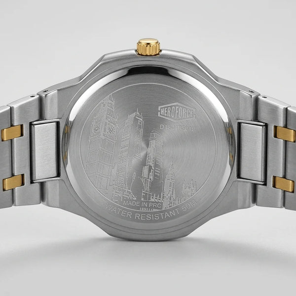 Heroforce 5038 Emerald Ho - watch caseback, engraved, luxury, steel