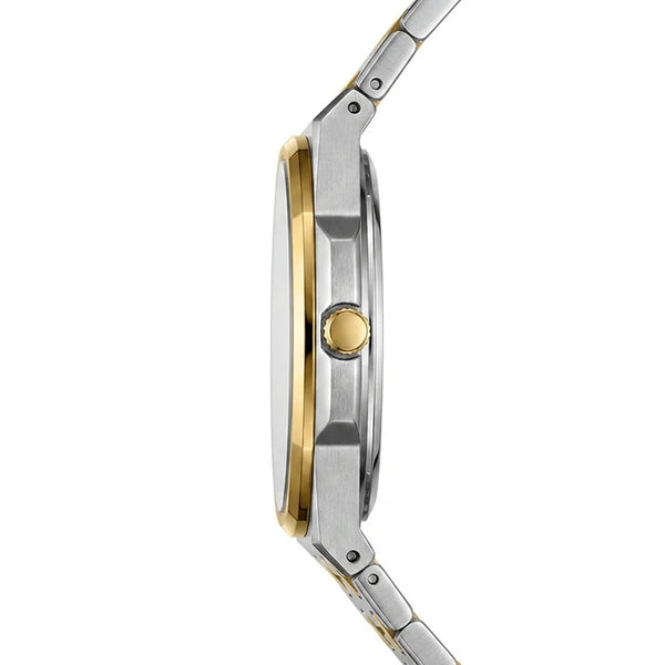 side view gold crown