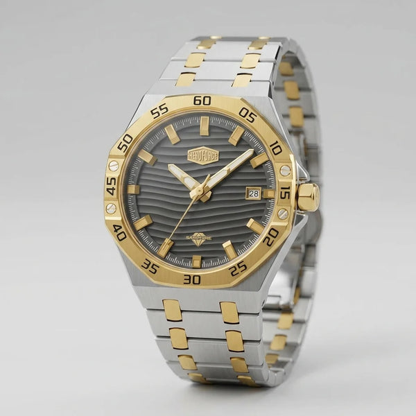 HeroForce 5043 Men's Octa - luxury, steel, chronograph, octagonal