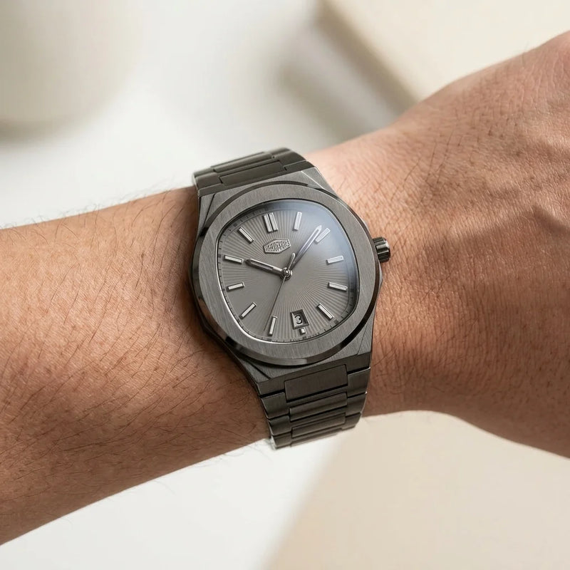 HeroForce 5046 Sunray Dia - modern luxury, wrist worn, photorealistic