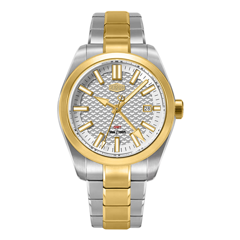 silver dial watch face