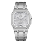 HEROFORCE Luxury Quartz Men's Watch - silver watch white dial