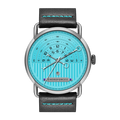 Silver Aqua Blue