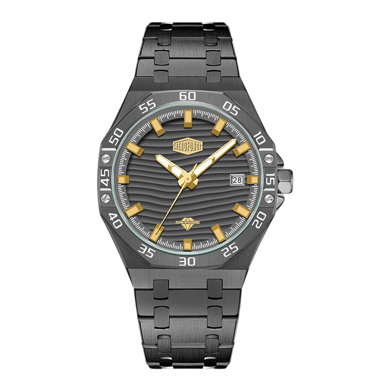 Black Gold Dial Watch