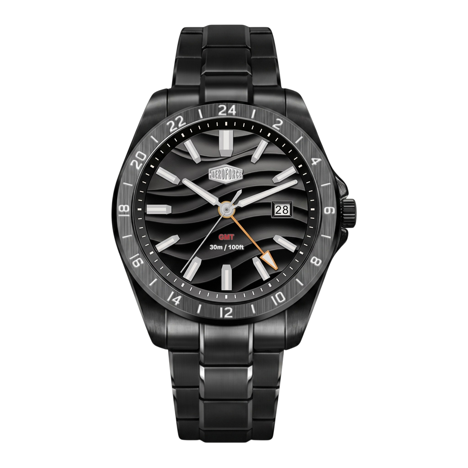 HeroForce 5056 - VERDANT  GMT Stainless Steel Quartz Watch
