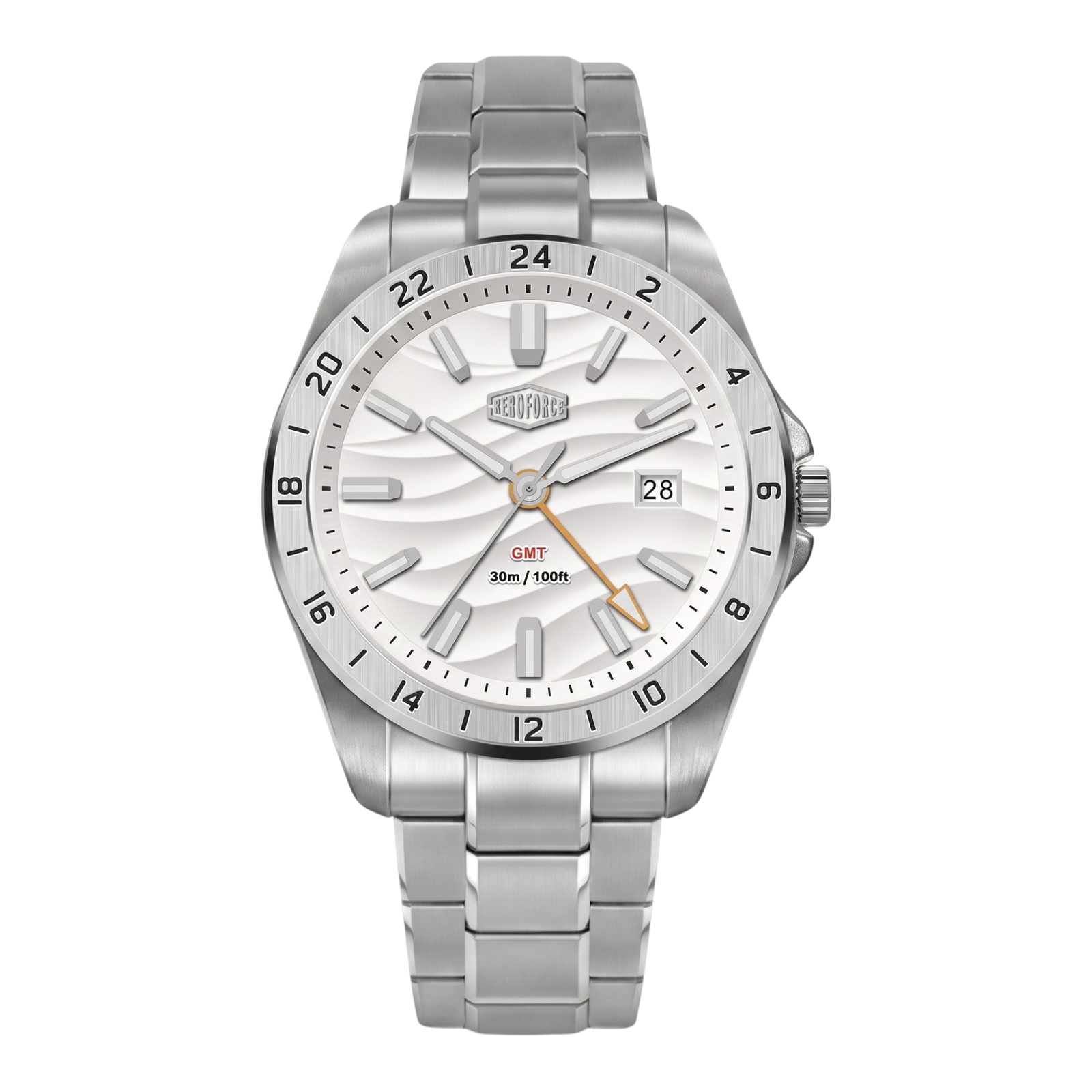 HeroForce 5056 - VERDANT  GMT Stainless Steel Quartz Watch