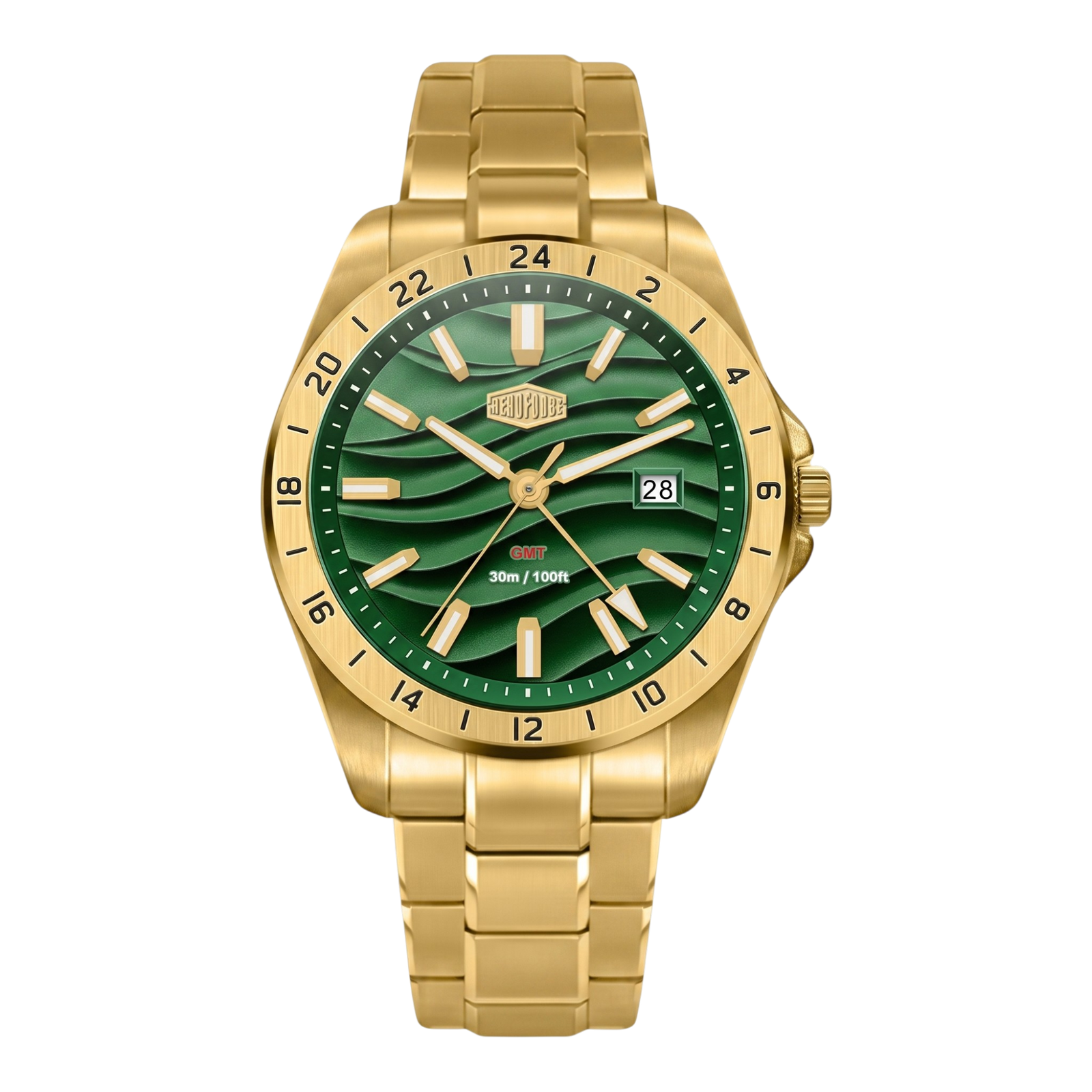 HeroForce 5056 - VERDANT  GMT Stainless Steel Quartz Watch