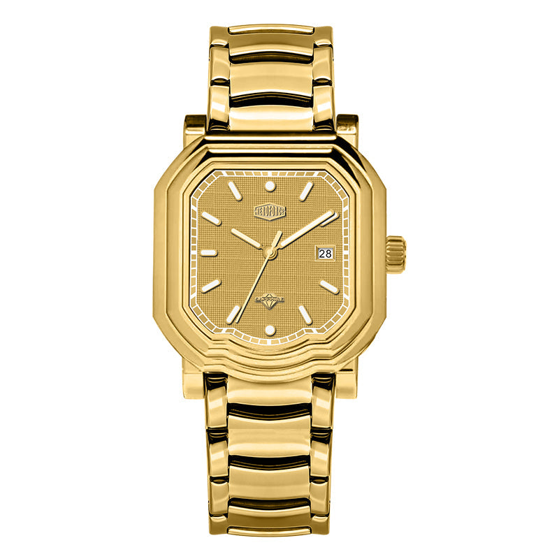 gold watch gold dial
