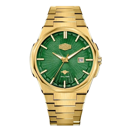 green dial all-gold