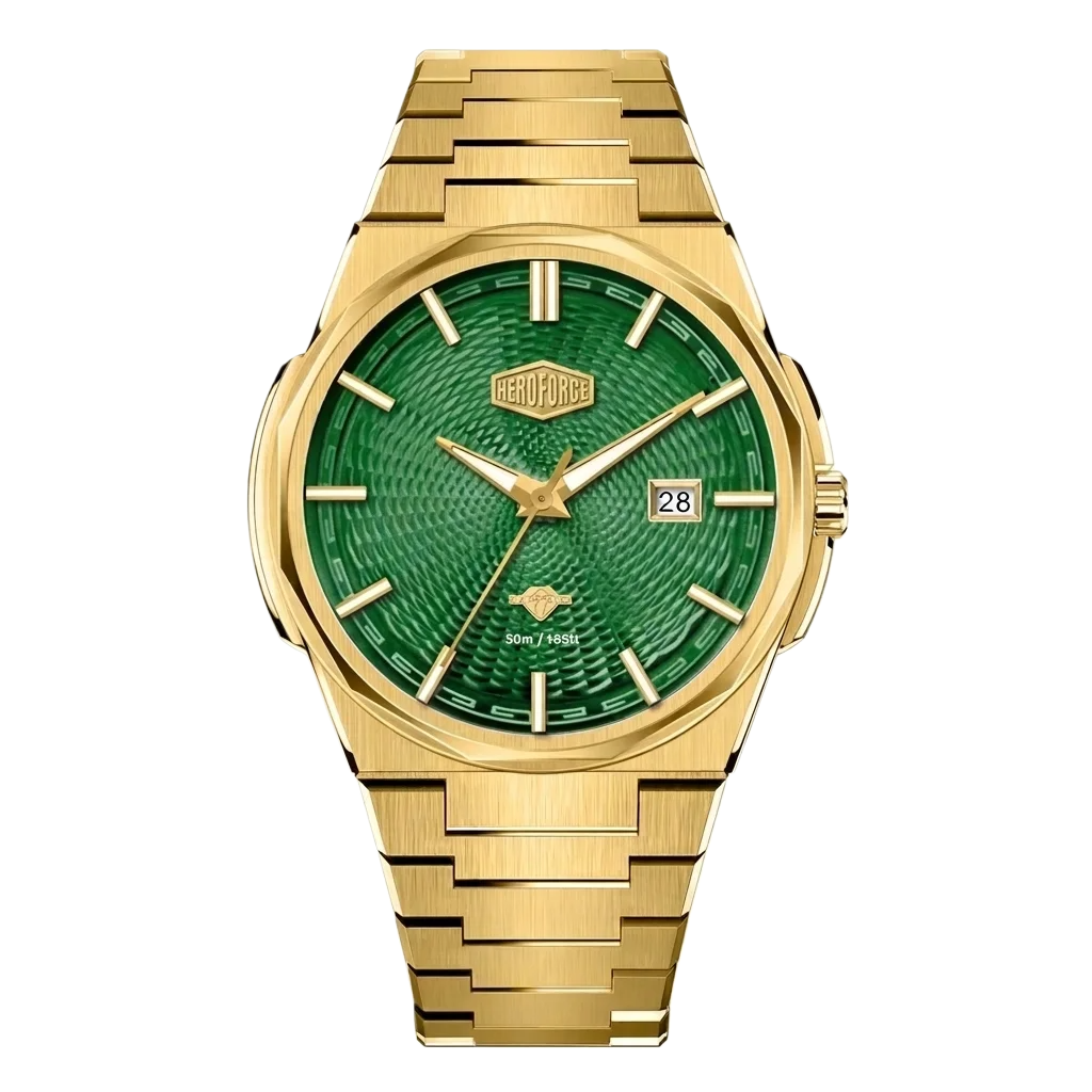 green dial all-gold