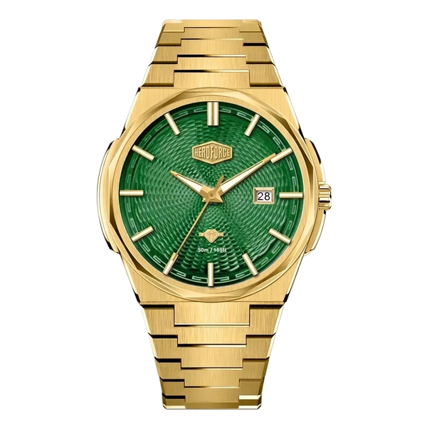 Heroforce 5053A Timepiece - Luxury Mechanical-Style Watch Green Dial