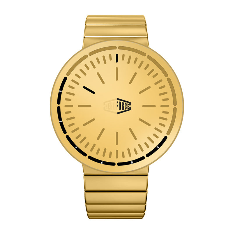 gold dial black markers