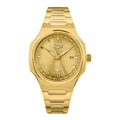 all gold dial watch