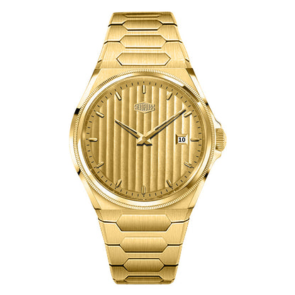 gold watch gold dial