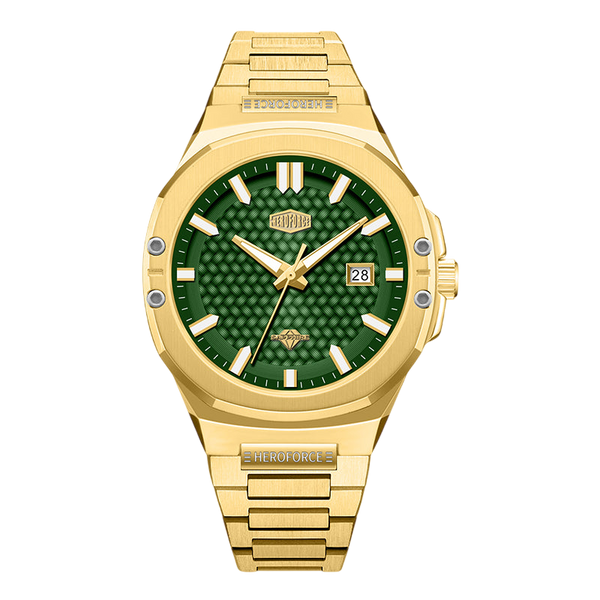 HeroForce 5033S Gold Edition – Men’s Luxury Textured Dial Watch