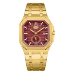 HEROFORCE Luxury Quartz Men's Watch - Gold watch Red dial