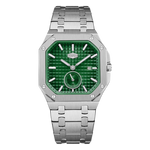 HEROFORCE Luxury Quartz Men's Watch - Silver watch Green dial