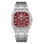 HEROFORCE Luxury Quartz Men's Watch - Silver watch Red dial