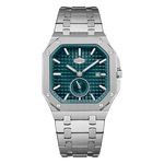 HEROFORCE Luxury Quartz Men's Watch - Silver watch Teal dial