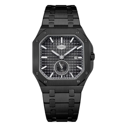 HEROFORCE Luxury Quartz Men's Watch - black watch black dial
