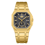 HEROFORCE Luxury Quartz Men's Watch - gold watch black dial