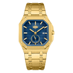 HEROFORCE Luxury Quartz Men's Watch - gold watch blue dial