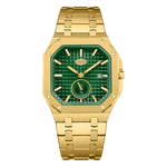 HEROFORCE Luxury Quartz Men's Watch - gold watch green dial