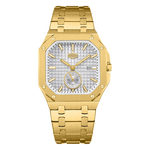 HEROFORCE Luxury Quartz Men's Watch - gold watch white dial