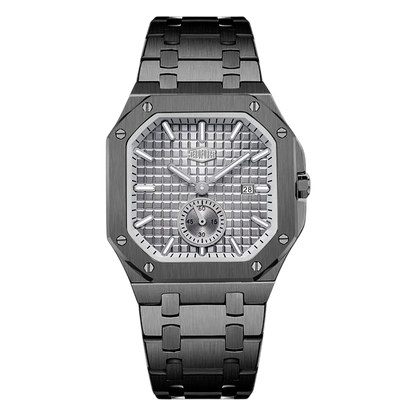 HEROFORCE Luxury Quartz Men's Watch - gunmetal watch grey dial