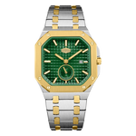 HEROFORCE Luxury Quartz Men's Watch - silver gold watch green dial
