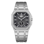 HEROFORCE Luxury Quartz Men's Watch - silver watch black dial