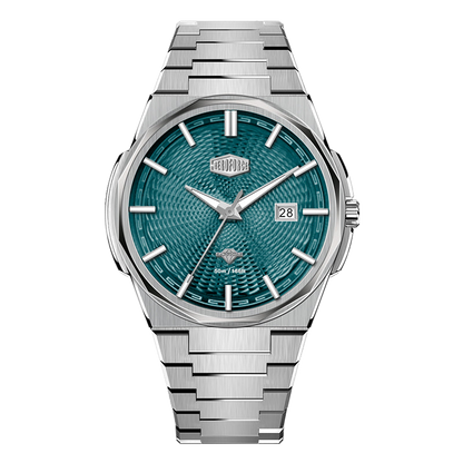 teal dial all-steel