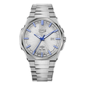 White Blue Silver