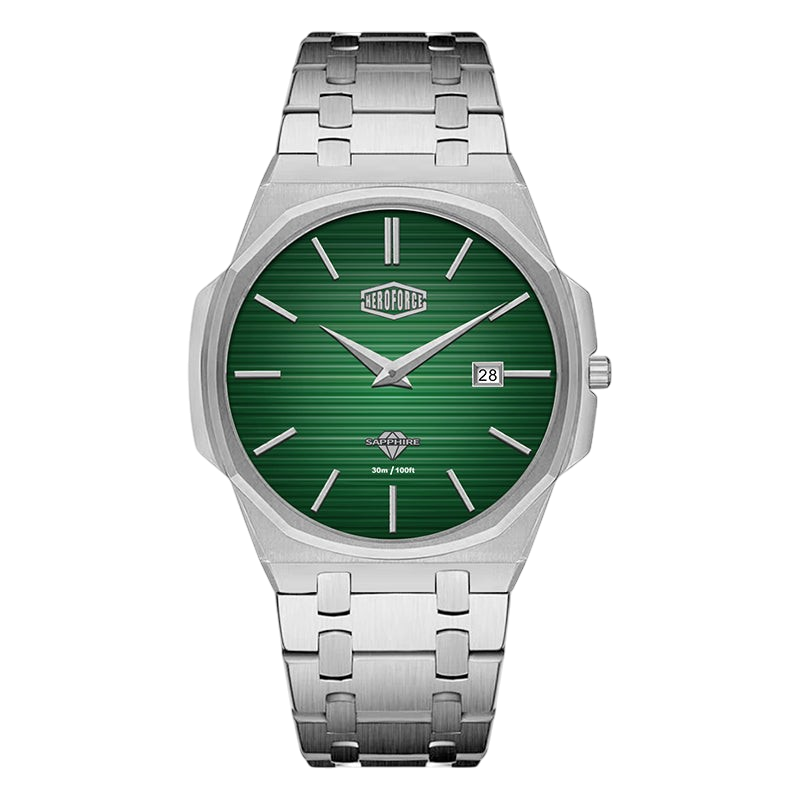 HeroForce-5040B Green dial steel watch