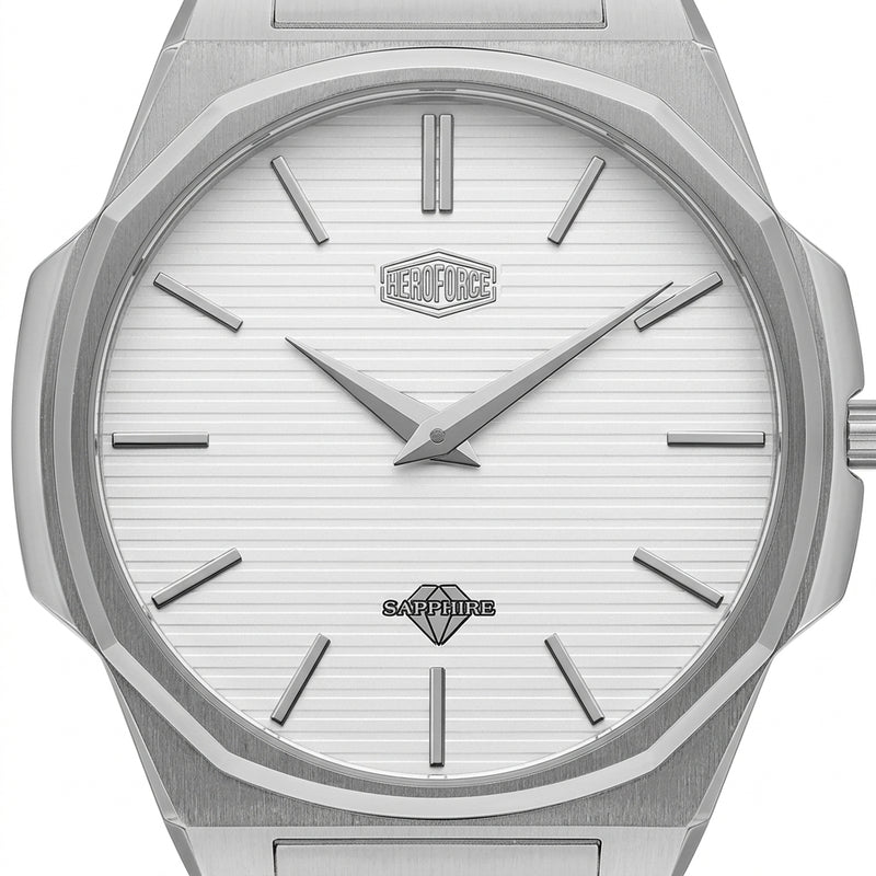 HeroForce-5040B White dial steel watch Dial