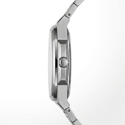 HeroForce-5040B White dial steel watch Side Profile