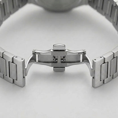 HeroForce-5040B White dial steel watch Strap
