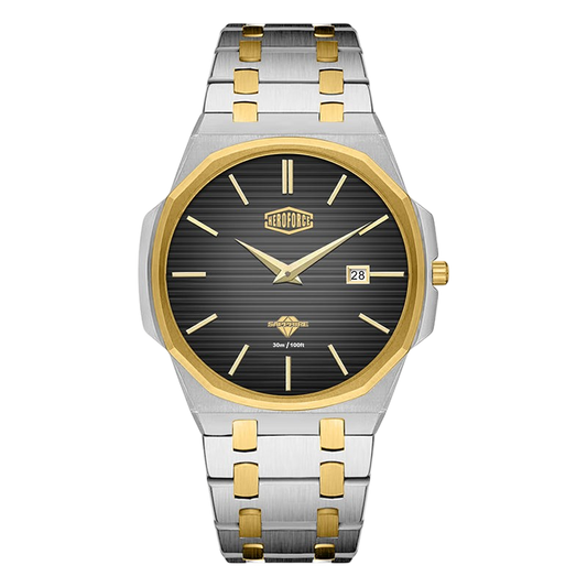 front view black dial
