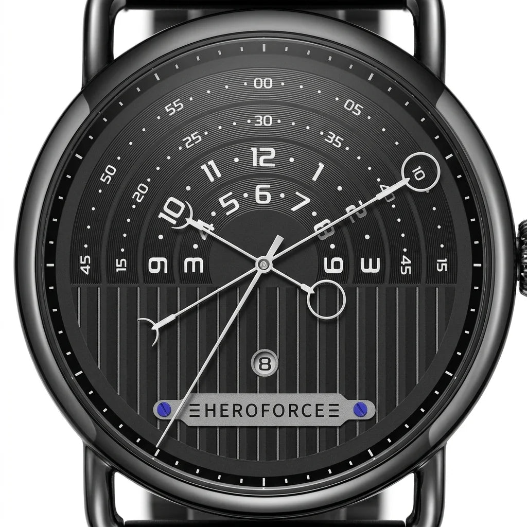 HeroForce 5005B close up, watch dial